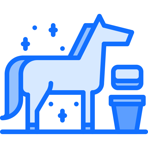 caballo Coloring Blue icono