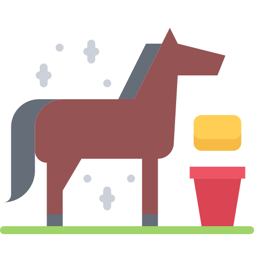 cavallo Coloring Flat icona