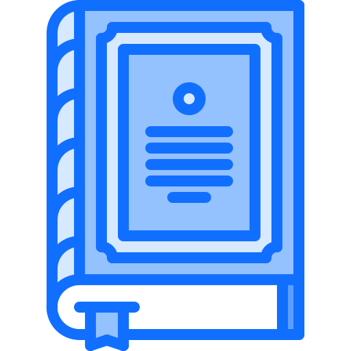 Book Coloring Blue icon