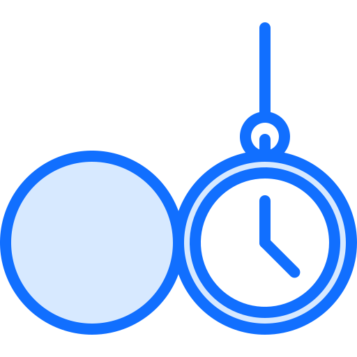 horloge Coloring Blue icoon