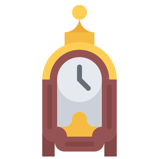 Clock Coloring Flat icon