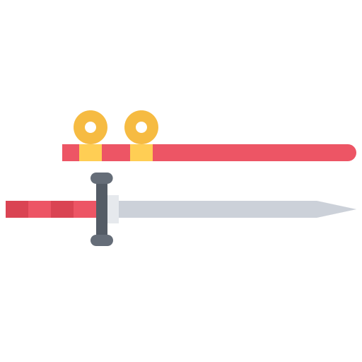 Sword Coloring Flat icon