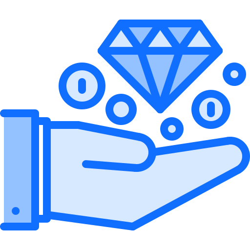 ダイヤモンド Coloring Blue icon