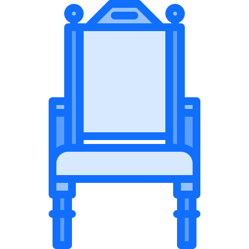 fauteuil Coloring Blue icoon