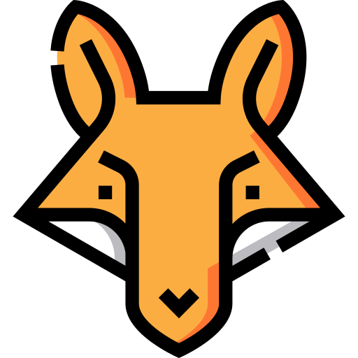 Fox Detailed Straight Lineal color icon