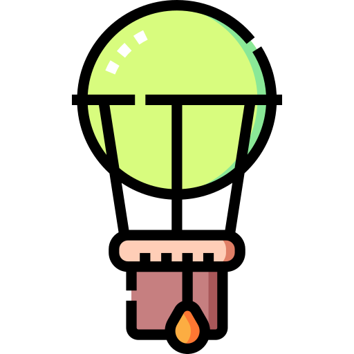 heißluftballon Detailed Straight Lineal color icon