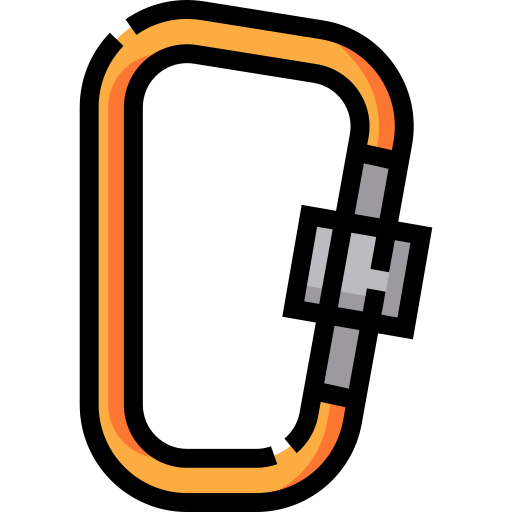 Carabiner Detailed Straight Lineal color icon