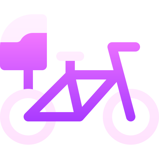 bicicleta de reparto Basic Gradient Gradient icono