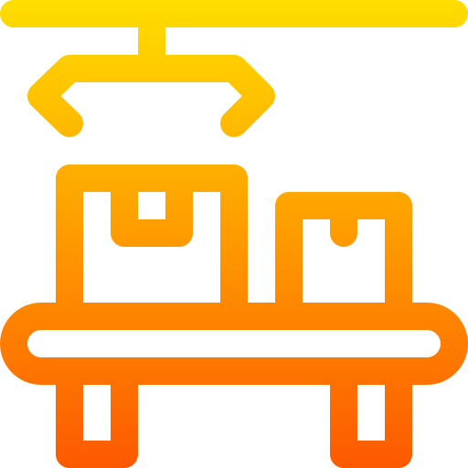 Conveyor belt Basic Gradient Lineal color icon