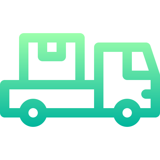 ciężarówka dostawcza Basic Gradient Lineal color ikona