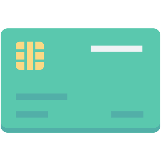 tarjeta bancaria Creative Stall Premium Flat icono