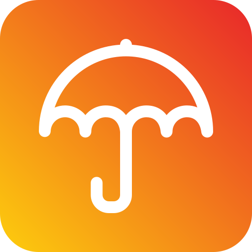 paraplu Generic Flat Gradient icoon