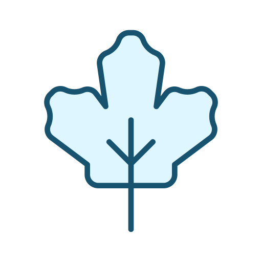 liść klonu Generic Blue ikona