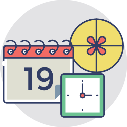 Delivery date Generic Rounded Shapes icon