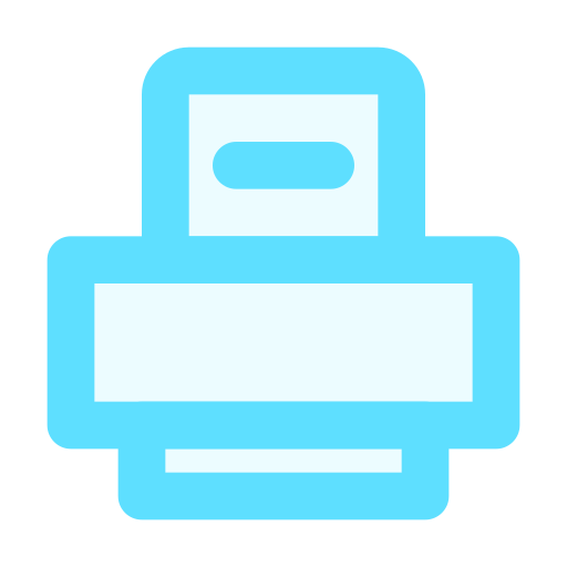 printer Generic Blue icoon