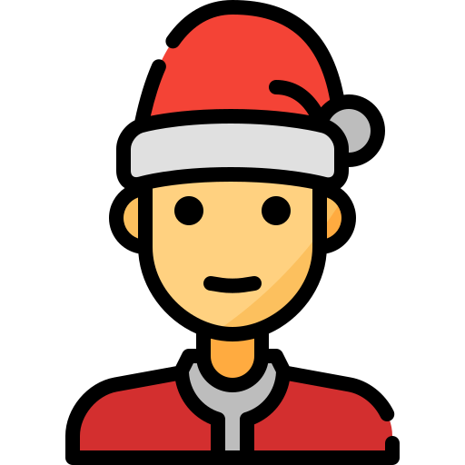 クリスマスサンタ Generic Outline Color icon