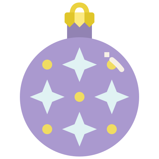 pelota de navidad Generic Flat icono