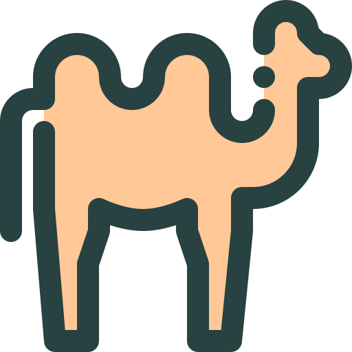 wielbłąd Generic Outline Color ikona