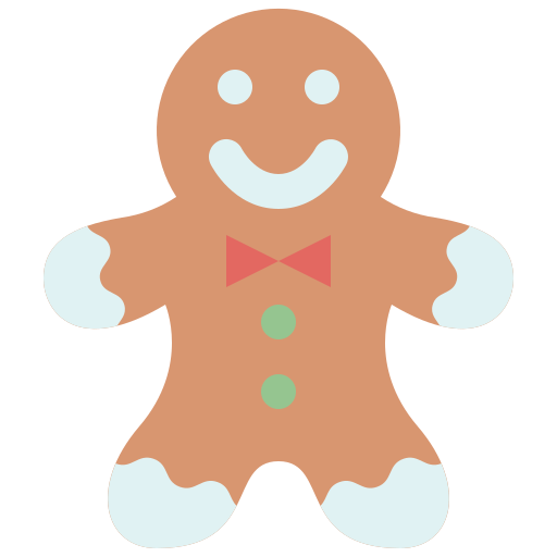 Gingerbread man Generic Flat icon