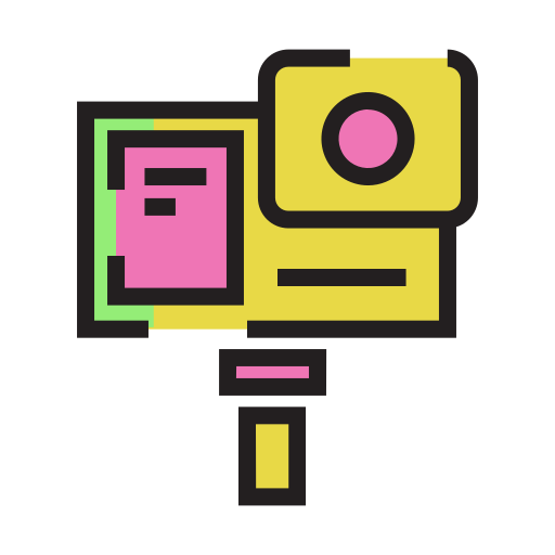 soporte para cámara de video Generic Outline Color icono