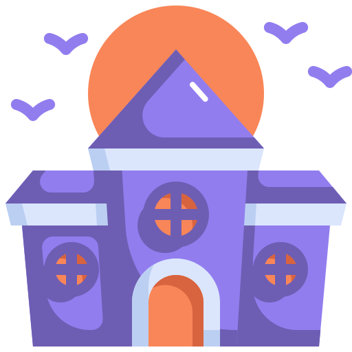 Haunted house Generic Flat icon