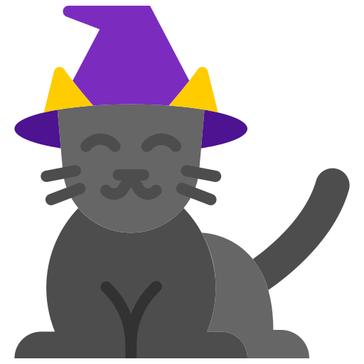 zwarte kat Generic Flat icoon