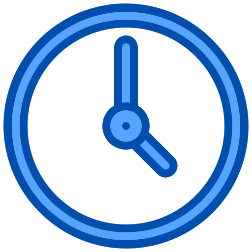 벽 시계 xnimrodx Blue icon