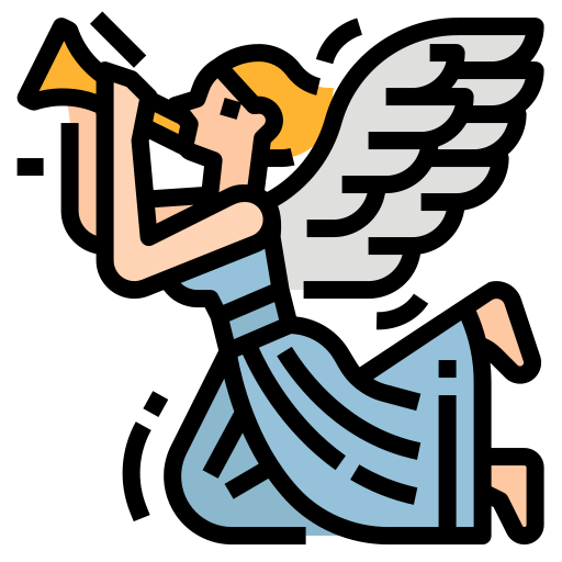 anioł Aphiradee (monkik) Lineal Color ikona