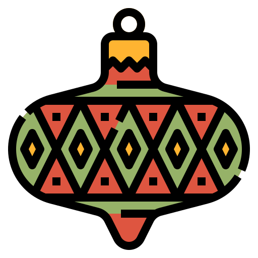weihnachtskugel Aphiradee (monkik) Lineal Color icon