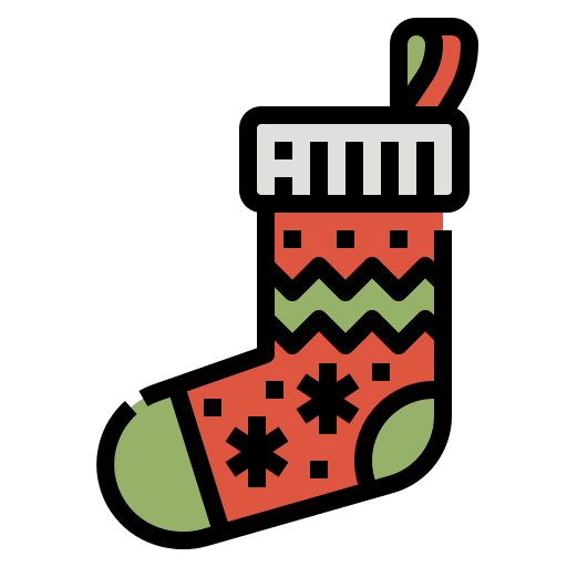 Christmas sock Aphiradee (monkik) Lineal Color icon