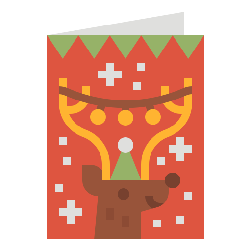Christmas card Aphiradee (monkik) Flat icon
