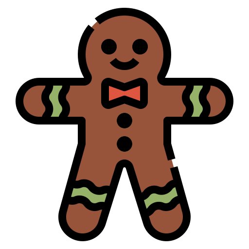 Gingerbread man Aphiradee (monkik) Lineal Color icon