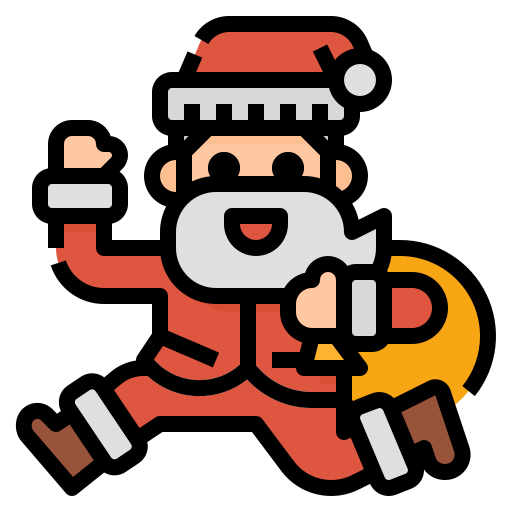 Санта Клаус Aphiradee (monkik) Lineal Color иконка