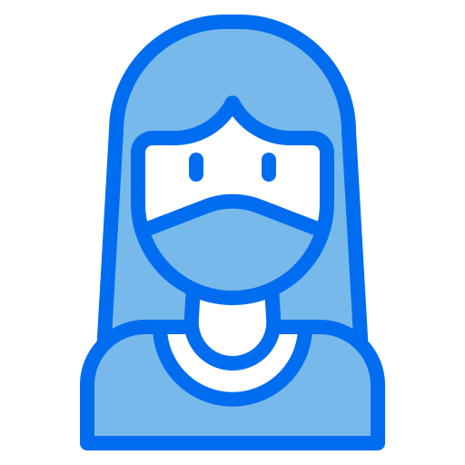 Woman Payungkead Blue icon