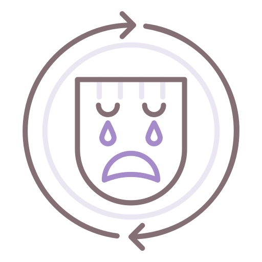 depression Flaticons Lineal Color icon