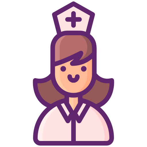 verpleegkundige Flaticons Lineal Color icoon