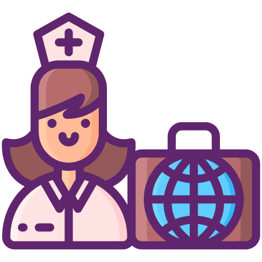 verpleegkundige Flaticons Lineal Color icoon