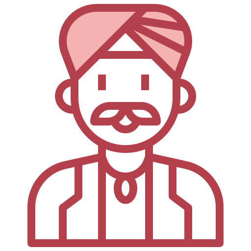 hombre indio Surang Red icono