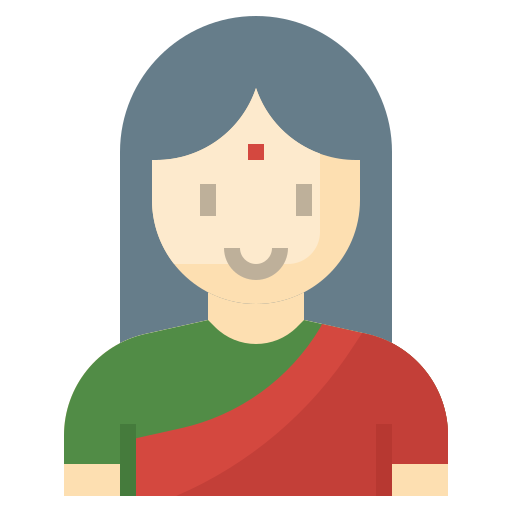 Indian woman Surang Flat icon