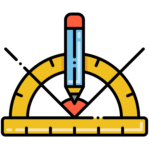 Rulers Flaticons Lineal Color icon
