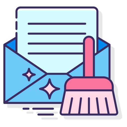 Mail inbox Flaticons Lineal Color icon