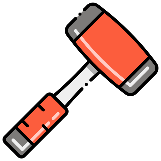 hammer Flaticons Lineal Color icon