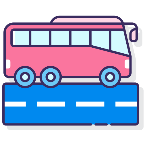 Автобус Flaticons Lineal Color иконка