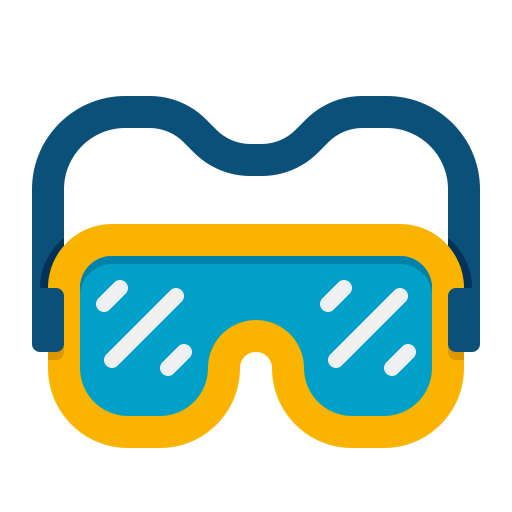 Safety goggles Flaticons Flat icon