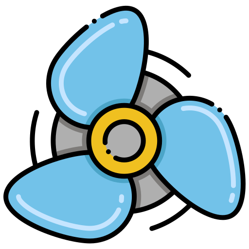 Propeller Flaticons Lineal Color icon