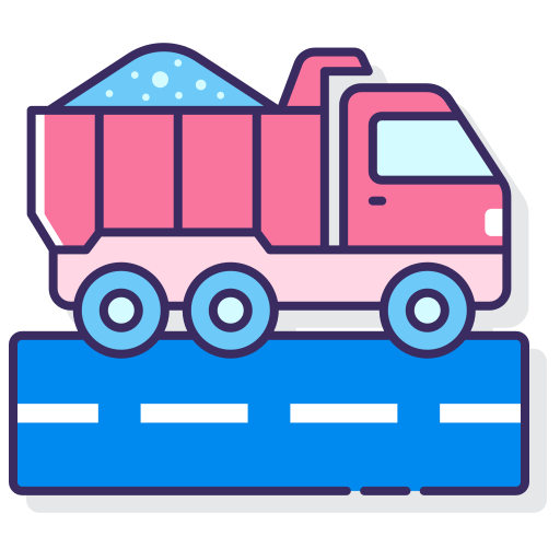 camión de la basura Flaticons Lineal Color icono