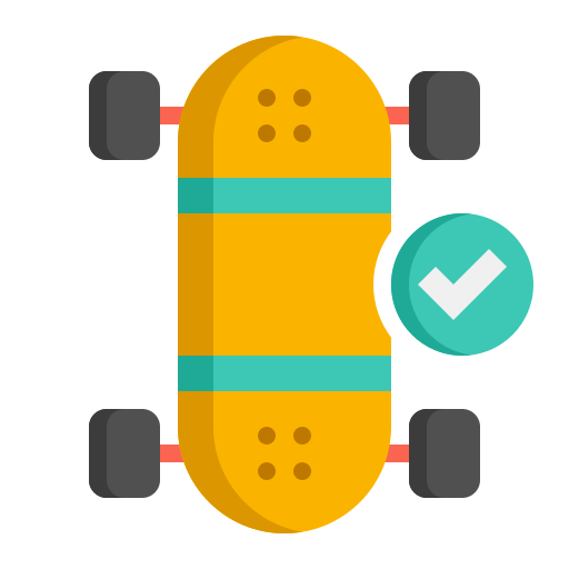 patineta Flaticons Flat icono