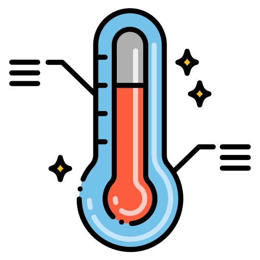 thermometer Flaticons Lineal Color icoon