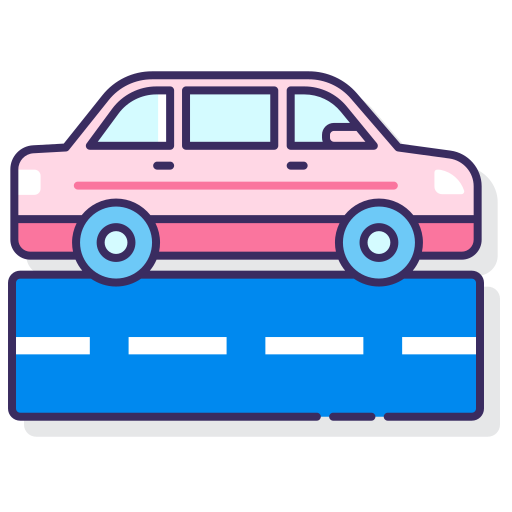 limousine Flaticons Lineal Color icon
