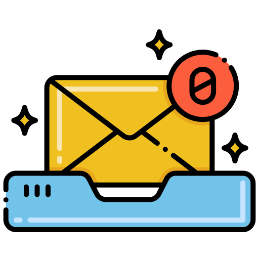 posteingang mail Flaticons Lineal Color icon